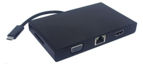 PREMIUMCORD Převodník USB3.1 na RJ45, HDMI, VGA, USB3.0, SD,audio ,PD charge PREMIUMCORD Převodník USB3.1 na RJ45, HDMI, VGA, USB3.0, SD,audio ,PD charge