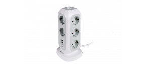 VERBATIM EU Power Tower EUPT-01 Nabíjecí stanice ,11x 230V, 2x USB-C, 2x USB-A VERBATIM EU Power Tower EUPT-01 Nabíjecí stanice ,11x 230V, 2x USB-C, 2x USB-A