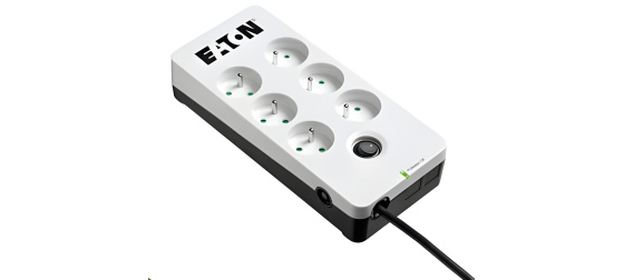 Eaton Protection Box 6 FR, přepěťová ochrana, 6 zásuvek, 1m, Bílá