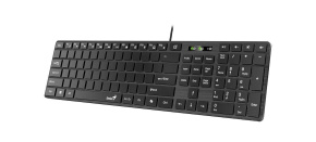 GENIUS Klávesnice Slimstar K500 Education, Bez písmen, Drátová USB, černá