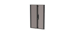APC NetShelter SX Colocation 20U 600mm Wide Perforated Split Doors Black