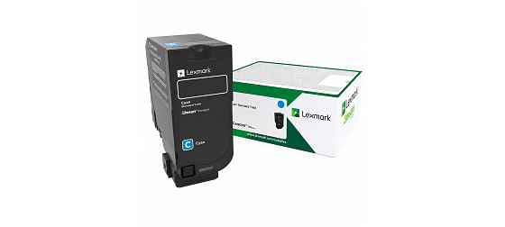 LEXMARK toner CS720, CS725, CX725 Cyan Standard Yield Return Programme Toner Cartridge