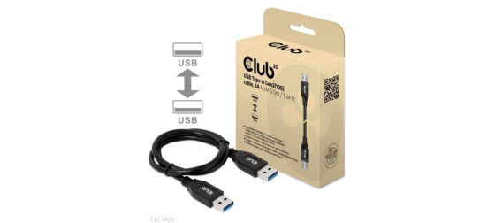 Club3D Kabel USB 3.2 Gen2 Typ-A, 3A M/M, 50 cm