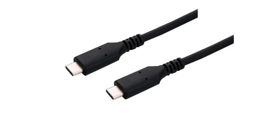 C-TECH kabel USB 4.0, Type-C (CM/CM), PD 100W, 40Gbps, 1m, černý