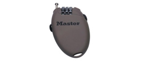Master Lock Zatahovací kabelový zámek 4603EURD  - hnědý