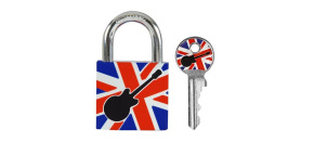 Master Lock Visací zámek  z pevného hliníku 3430EURDGUITAR - 30mm