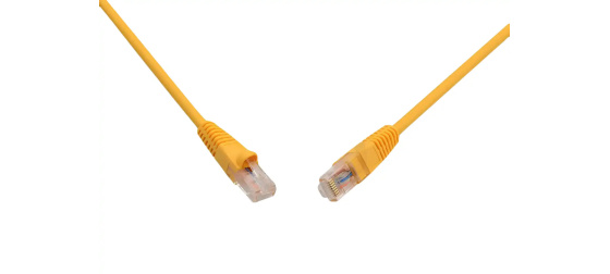 Solarix Patch kabel CAT5E UTP PVC 2m žlutý snag-proof C5E-114YE-2MB