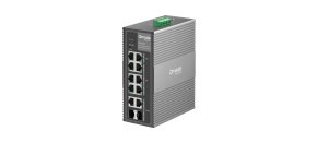 TP-Link OMADA průmyslový switch IES210GPP (8xGbE,2xGbE/SFPcombo,6xPoE+,2xPoE++,240W,DIN,IP40,fanless)