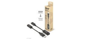 Club3D Adaptér aktivní DisplayPort 1.4 na HDMI 4K120Hz/8K60Hz HDR (M/F), černá Club3D Adaptér aktivní DisplayPort 1.4 na HDMI 4K120Hz/8K60Hz HDR (M/F), černá
