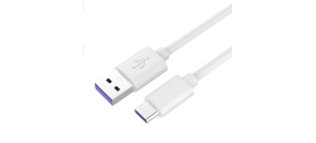 PremiumCord Kabel USB 3.1 C/M - USB 2.0 A/M, Super fast charging 5A, bílá, 1m PremiumCord Kabel USB 3.1 C/M - USB 2.0 A/M, Super fast charging 5A, bílá, 1m