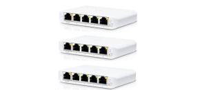 UBNT UniFi Switch USW-Flex-Mini-3, 3-pack  [5xGigabit, 1xPoE In]