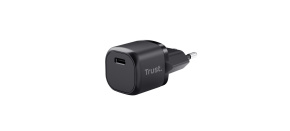 TRUST nabíječka 20W Maxo, USB-C, Nabíječka do zdi, černá