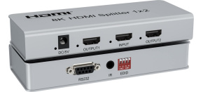 PremiumCord HDMI 2.1 splitter 1-2 porty, 8K@60Hz, 4K@120Hz, 1080p, HDR PremiumCord HDMI 2.1 splitter 1-2 porty, 8K@60Hz, 4K@120Hz, 1080p, HDR