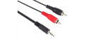 PREMIUMCORD Kabel audio 3,5mm Jack - 2x Cinch 10m (M/M, stereo)