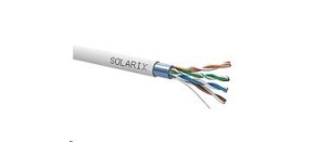 Instalační kabel Solarix FTP, Cat5E, drát, PVC, cívka 500m SXKD-5E-FTP-PVC
