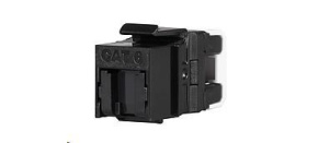Solarix Rychlozařezávací keystone CAT6 UTP RJ45 černý pro kleště SXKJ-NA-BU SXKJ-6-UTP-BK-NA