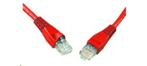Solarix Patch kabel CAT6 UTP PVC 1m červený snag-proof C6-114RD-1MB