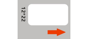 Niimbot štítky RP 12x22mm 250ks White pro D11 a D110