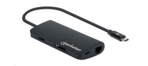 MANHATTAN Adapter SuperSpeed USB-C Male na HDMI Female, černá MANHATTAN Adapter SuperSpeed USB-C Male na HDMI Female, černá