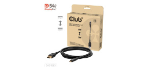 Club3D Kabel USB-C na DisplayPort 2.1 DP54 Bi-Directional, 8K120Hz, 4K480Hz, 2m