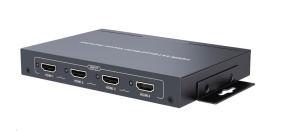 PREMIUMCORD HDMI 4 vstupy - 1 výstup, multi zobrazovací systém