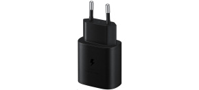 Samsung cestovní nabíječka EP-TA800XBE, Quickcharge 25W, kabel USB-C, černá