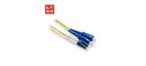LYNX duplexní patch kabel SM, OS2, LC/SC, 9/125µm, 1m