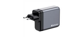 VERBATIM GaN Nabíječka do sítě GNC-140, 140W, 3x USB-C, 1x USB VERBATIM GaN Nabíječka do sítě GNC-140, 140W, 3x USB-C, 1x USB