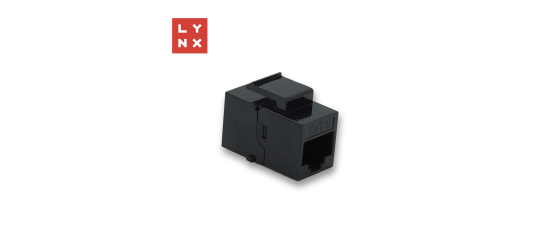 LYNX keystone spojka UTP Cat6, 8P8C, černá