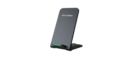 1stCOOL bezdrátová QI nabíječka H18, skládací stojánek, USB-C, černá