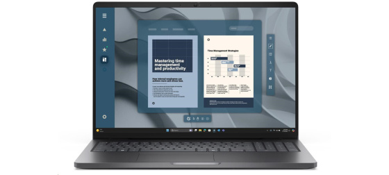 DELL NTB Pro 16 PC16255/AMD Ryzen 3 210/8GB/512SSD/16" FHD+ /IR Cam & Mic/65W/WLAN/FgrPr/Backlit Kb/W11 Pro/3Y PS NBD