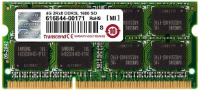 TRANSCEND SODIMM DDR3 4GB 1600MHz 2Rx8 CL11