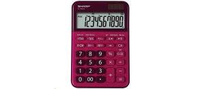 SHARP kalkulačka - ELM335BRD - červená