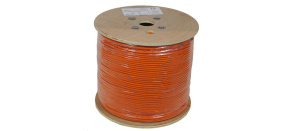 LEXI-Net kabel Cat 6A S/FTP LSOH licna (Dca) 27 AWG 500m cívka, oranžový plášť