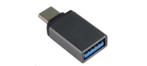 PREMIUMCORD Adapter USB 3.1 C/male - USB 3.0 A/female, metal grey, OTG