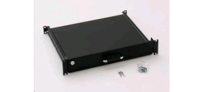 TRITON Police výsuvná uzamykatelná 19", 2U pro klávesnici a myš, černá