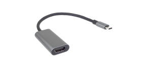 PremiumCord Převodník USB-C na HDMI, rozlišení 4K a FULL HD 1080p, kovové pouzdro