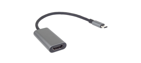 PremiumCord Převodník USB-C na HDMI, rozlišení 4K a FULL HD 1080p, kovové pouzdro