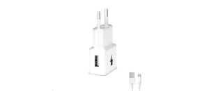WG - Síťová nabíječka 1x USB-A, Quick Charge 3.0, 5V-9V-12V + kabel USB-A na Micro USB, white WG - Síťová nabíječka 1x USB-A, Quick Charge 3.0, 5V-9V-12V + kabel USB-A na Micro USB, white