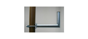 Držák antény na stožár, galvanický zinek, délka 30cm