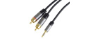 PREMIUMCORD kabel, Jack 3.5mm-2xCINCH M/M 3m