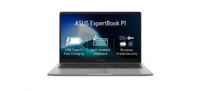 ASUS NTB ExpertBook P1 (P1503CVA-S7I516512), i5-13420H, 15.6" FHD, 16GB, 512GB SSD, UHD, No OS, Misty Grey