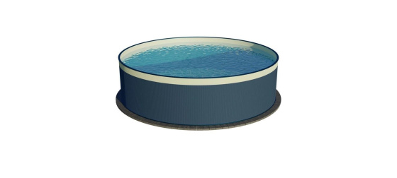 CF nadzemní bazén s ocelovou stěnou - 350 x 90 cm, Antrazit / Sand