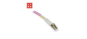 LYNX duplexní patch kabel MM, OM4, LC/LC, 50/125µm, 1m LYNX duplexní patch kabel MM, OM4, LC/LC, 50/125µm, 1m