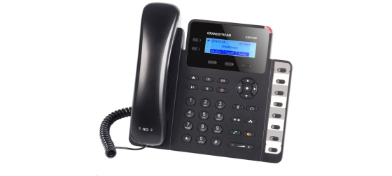 Grandstream GXP1628 [VoIP telefon - 2x SIP účet, HD audio, 3 prog.tl.+8 předvoleb, switch 2xLAN 1000Mbps, PoE]