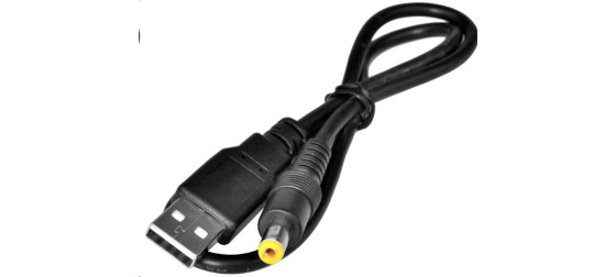 Virtuos napájecí redukce USB -> jack 5.5/2.1, 5V, 0,5 m