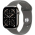 Apple Watch Series 11 GPS + Cellular 46mm Natural Titanium Case with Stone Grey Sport Band - S/M