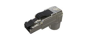 Solarix Konektor MPTL 90° RJ45 CAT5E STP samořezný SXRJ45-5E-STP-BK-SA-U