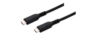C-TECH kabel USB 4.0, Type-C (CM/CM), PD 100W, 40Gbps, 0,5m, černý C-TECH kabel USB 4.0, Type-C (CM/CM), PD 100W, 40Gbps, 0,5m, černý