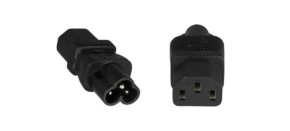Adaptér IEC C13 na IEC C6 "trojlístek" napětí 230V, 2.5A